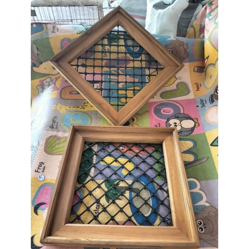 Jual papan plati/papan simbar/platycerium/frame+drinase kayu jati ...