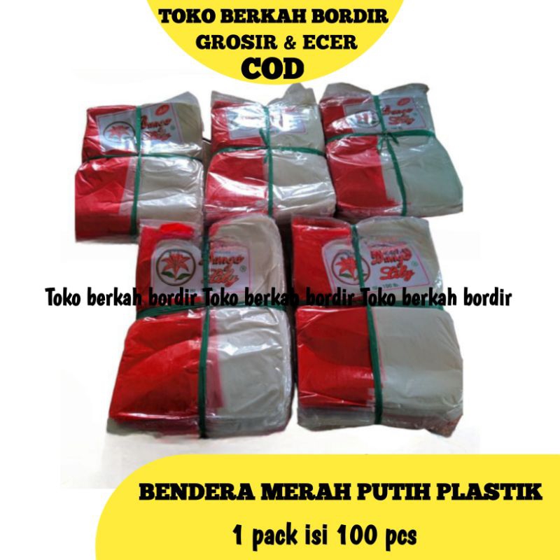 Jual Bendera Plastik Merah Putih Indonesia Isi Lembar Shopee Indonesia