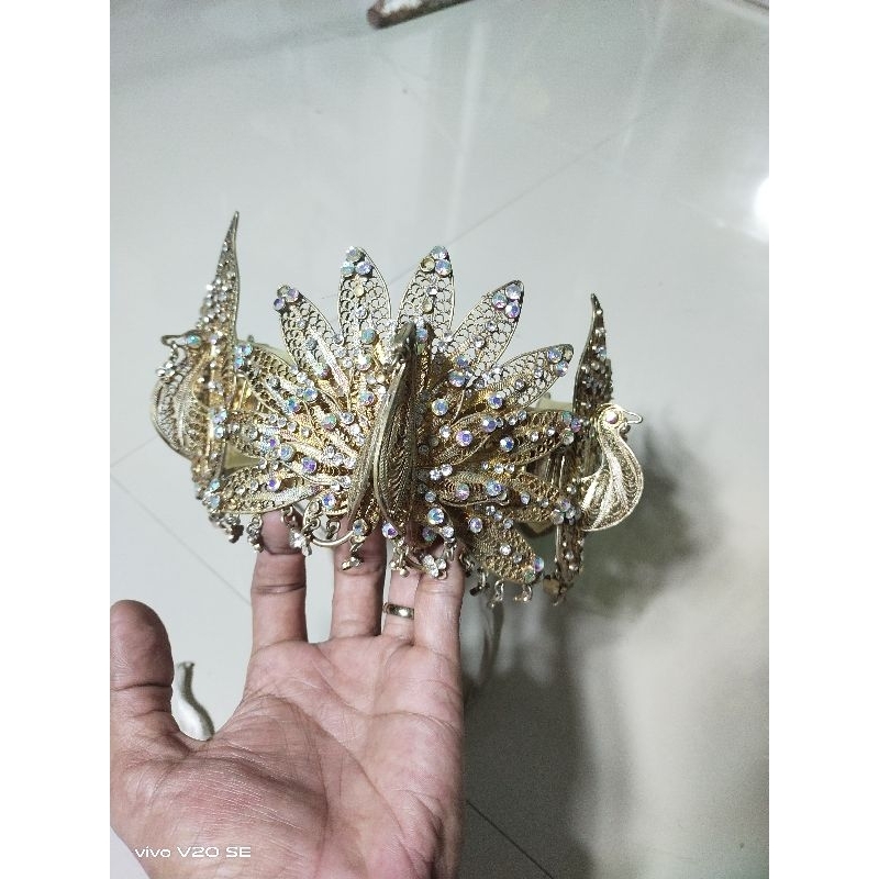 Jual siger nanas silver, siger merak gold pl | Shopee Indonesia