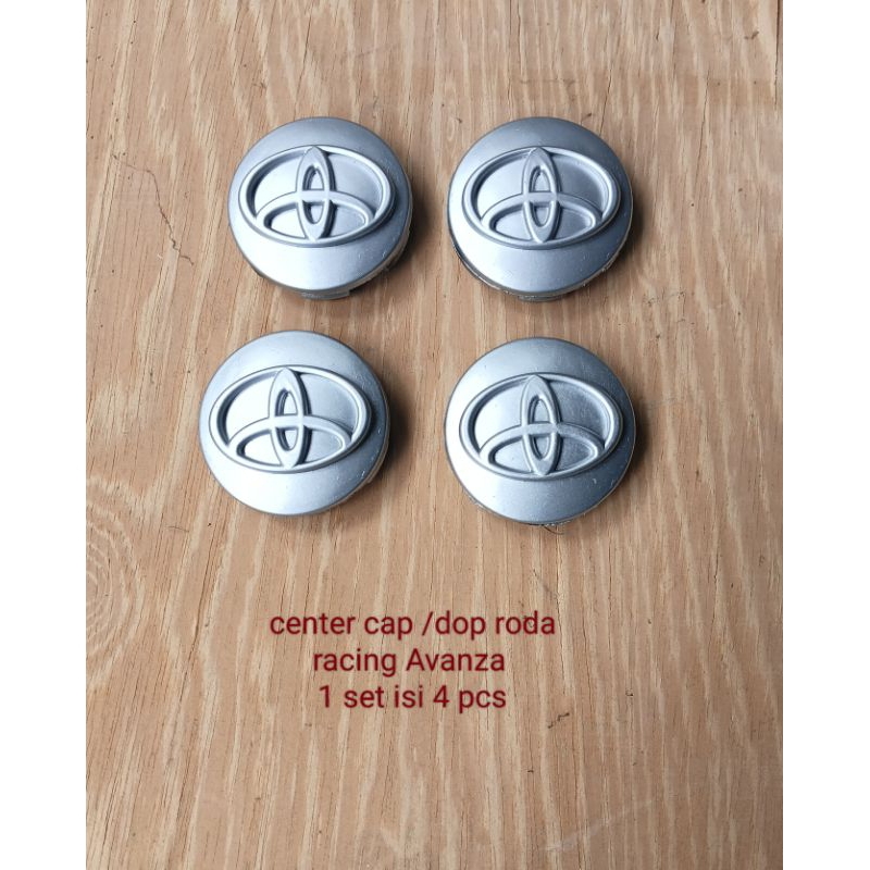 Jual center cap/dop roda racing Avanza satu set( isi 4 pcs) | Shopee ...