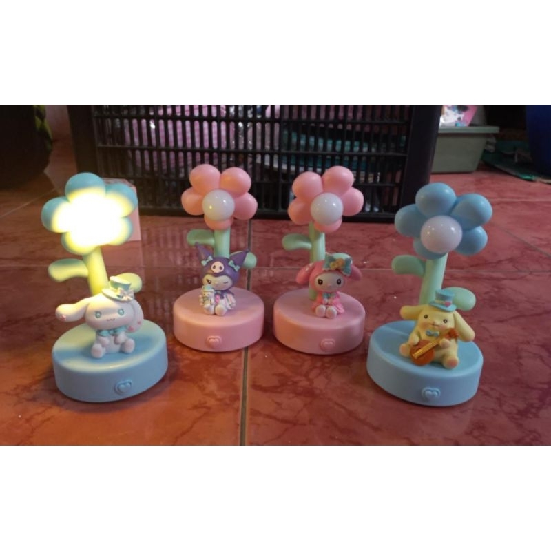 Jual Lampu Hias Tidur Karakter Kuromi Cinnamoroll Pompompurin Melody