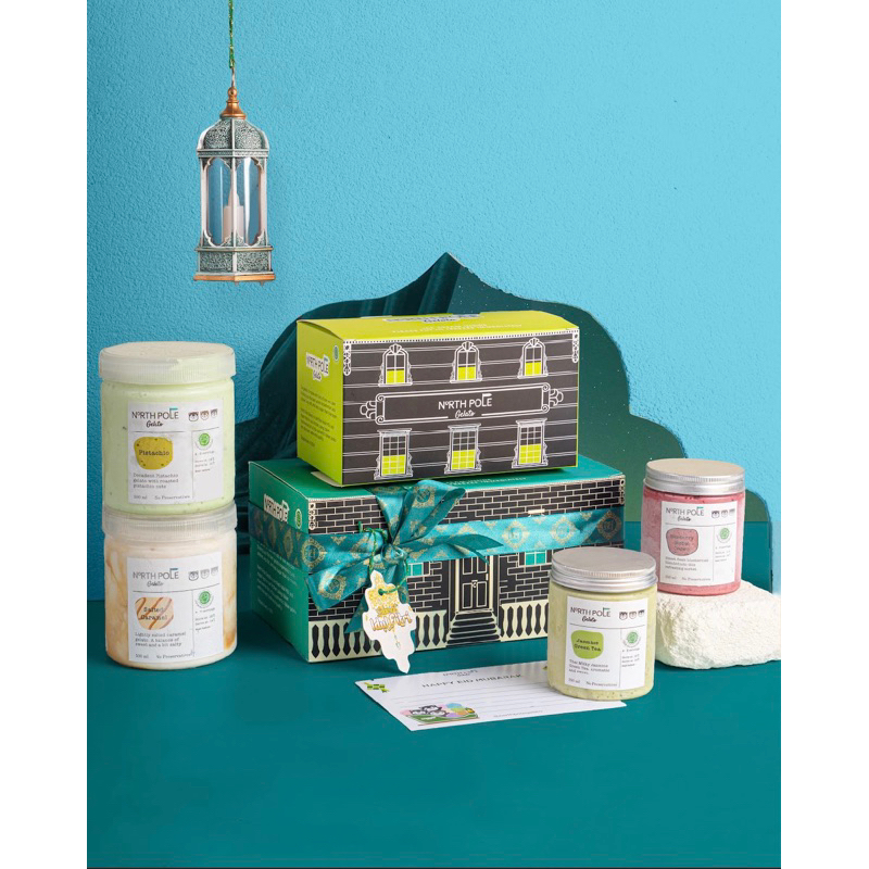 Jual North Pole Gelato 2 Tingkat Eid Lebaran Hampers Ice cream Halal