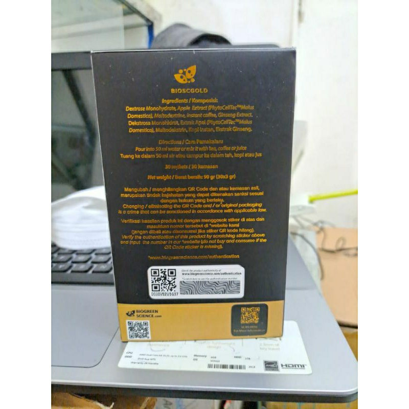 Jual Biogold BioScGold Apple biogold bio gold isi 30 sachet | Shopee ...