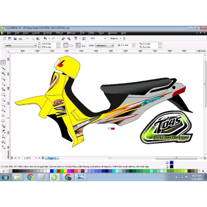 Jual Sticker striping crystal 110 r custom | Shopee Indonesia