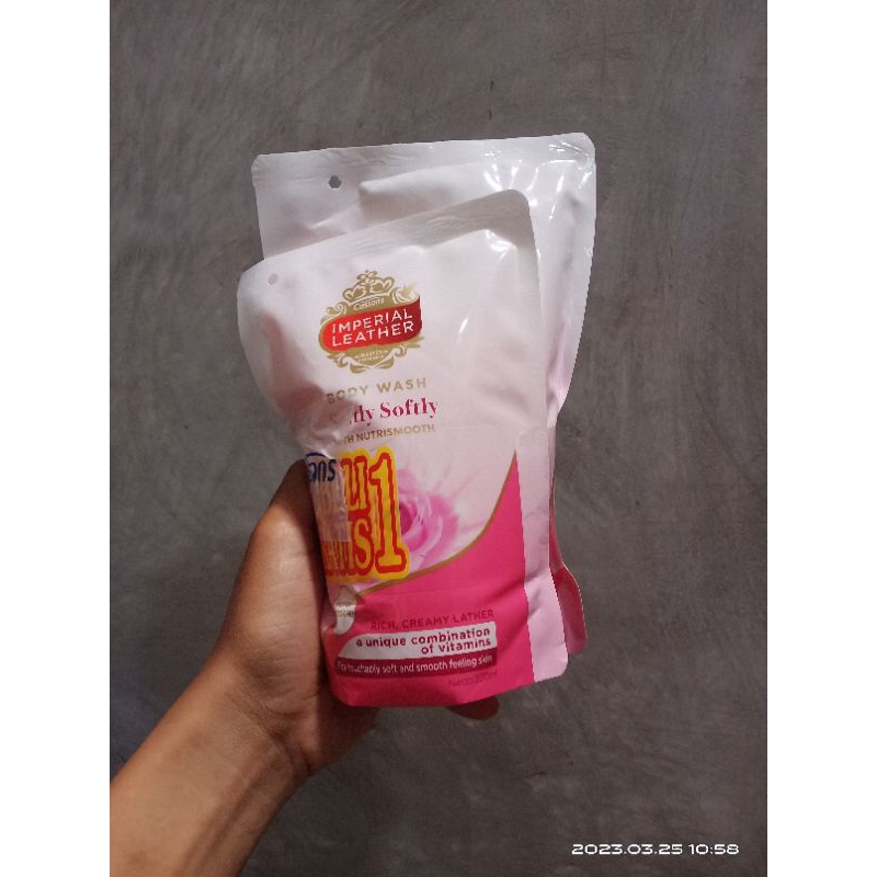 Jual Imperial Leather Body Wash Softly Softly 400 ml FREE 220ml