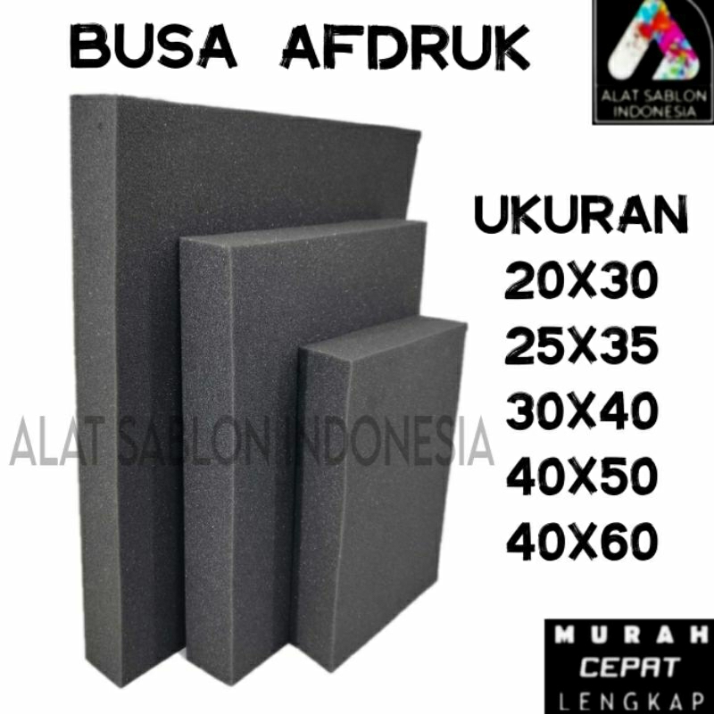 Jual BUSA AFDRUK SCREEN SABLON WARNA HITAM 30X40 | Shopee Indonesia