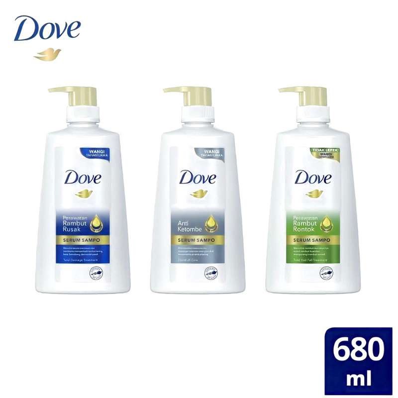 Jual SHAMPOO DOVE 680 ML PERAWATAN RAMBUT RONTOK SERUM SAMPO DOVE
