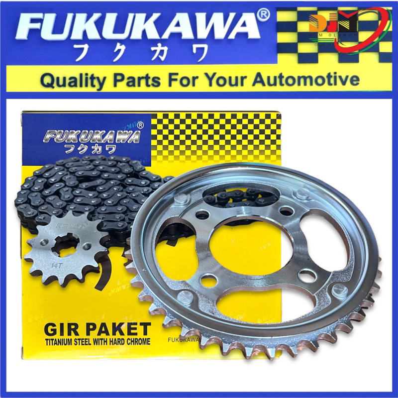 Jual Gear Set Fukukawa Gir Paket Verza 150 Ukuran Rantai 428H124L