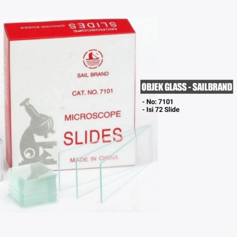 Jual Objek Glass Mikroskop Sail Brand 7101 Object Kaca Preparat 72 Slide Shopee Indonesia