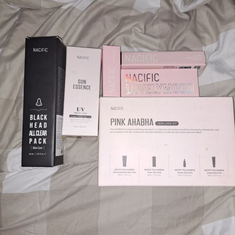 Jual nacific produk pink set serum aha bha eye pallet lovely mood ...