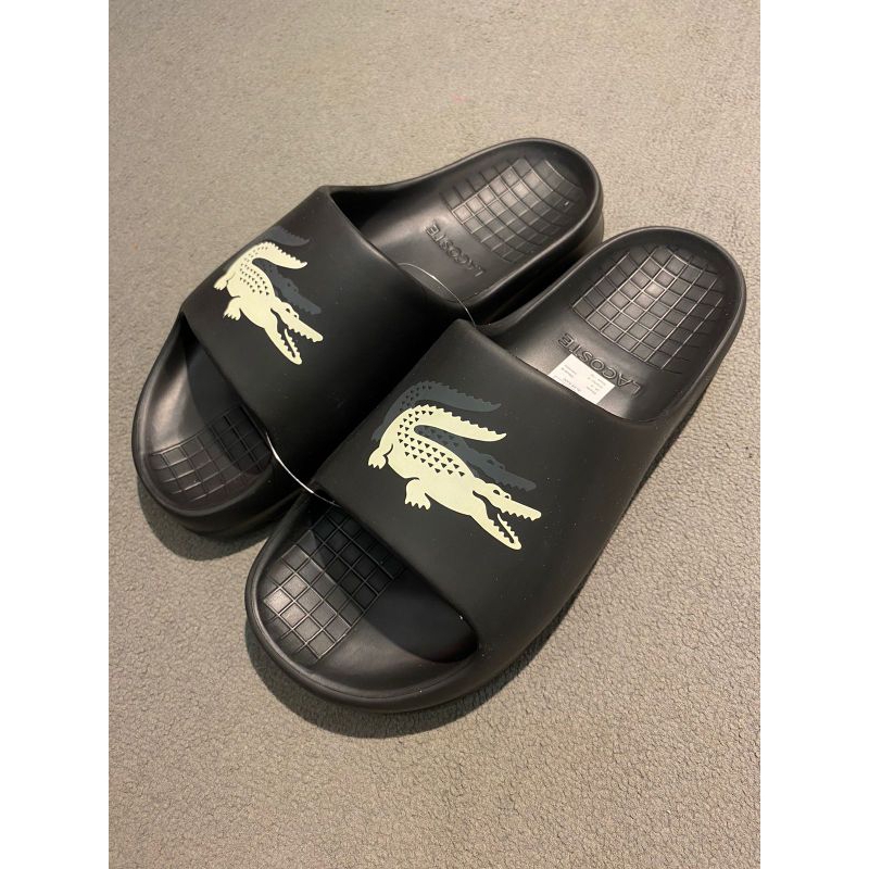 Sandal Lacoste original Croco Double Black