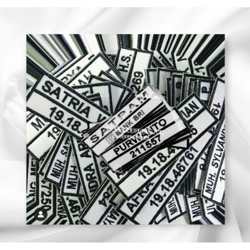 Jual NAMA DADA SATPAM/SECURITY/NAMA 2 BARIS | Shopee Indonesia
