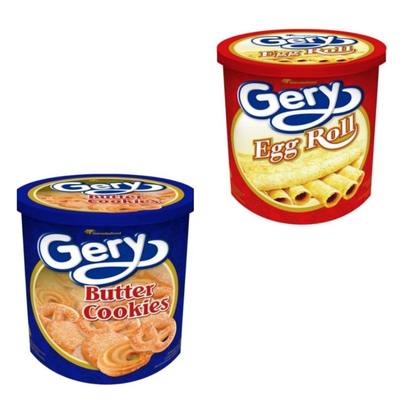 Jual GERY BISKUIT KALENG EGG ROLL 210g / BUTTER COOKIES / ROLL CHOCO