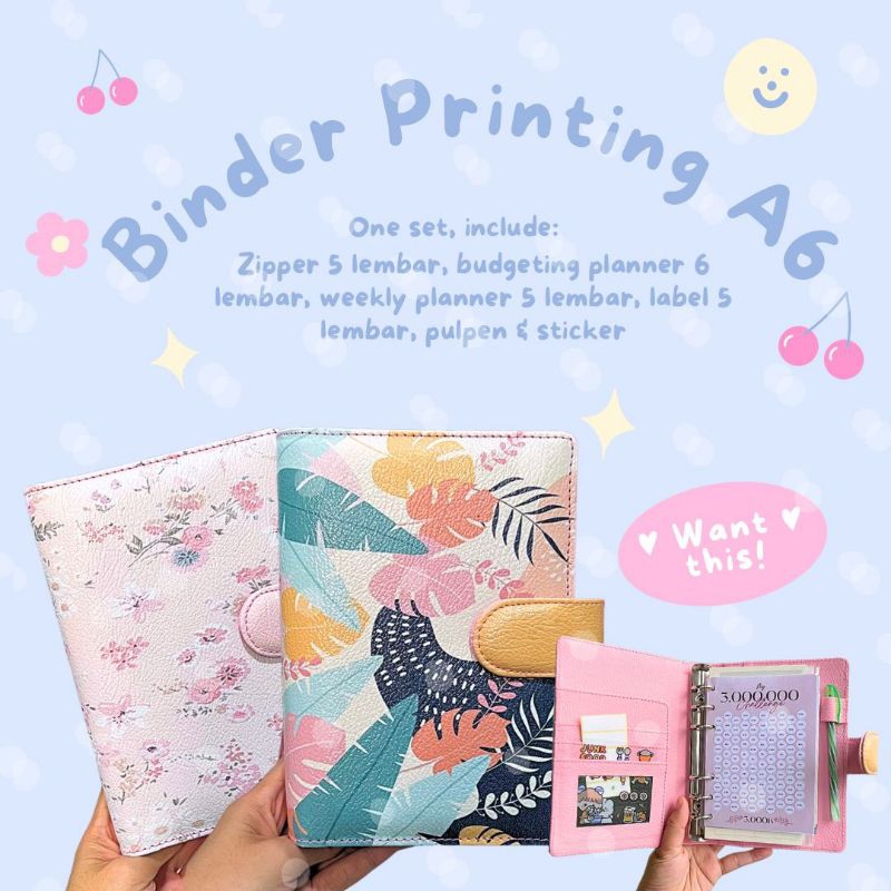 Jual BINDER MENABUNG KEUANGAN BUDGETING PLANNER PRINTING A6/6RING ...