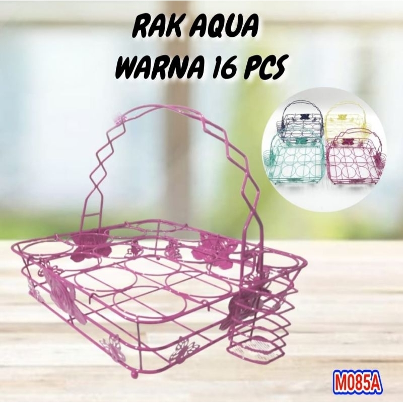 Jual Rak Aqua Besi Rak Aqua Gelas Warna 16pcs Shopee Indonesia 4654