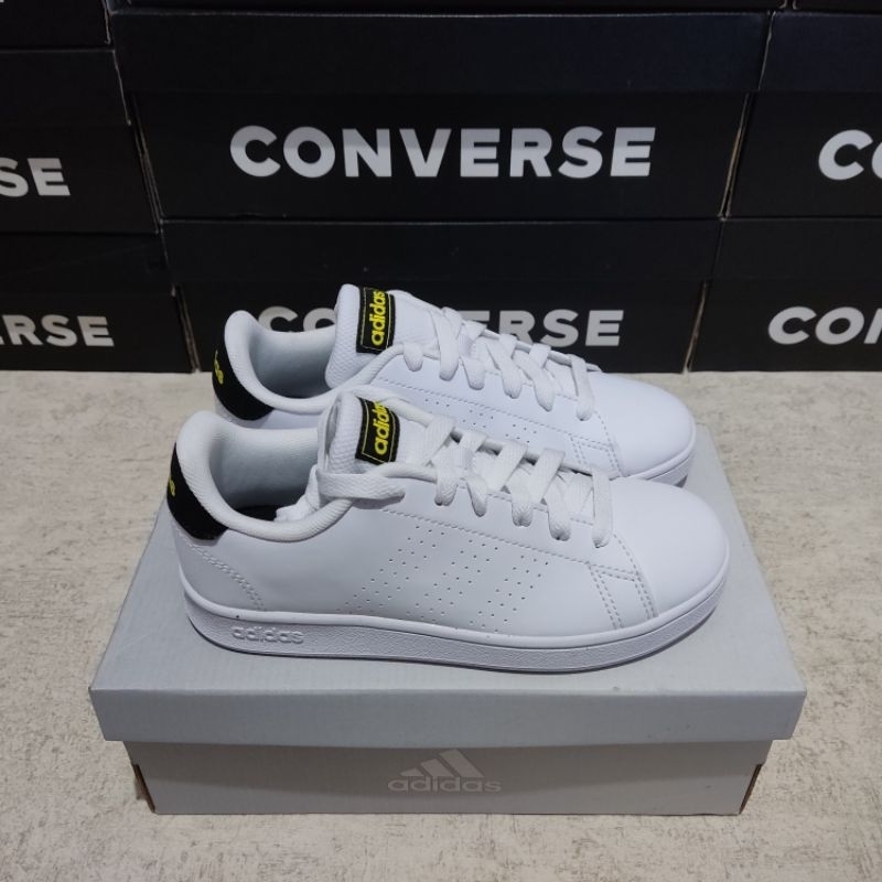 Jual Sepatu Anak Adidas ADVANTAGE Kids White Black GW6489 Shopee Indonesia