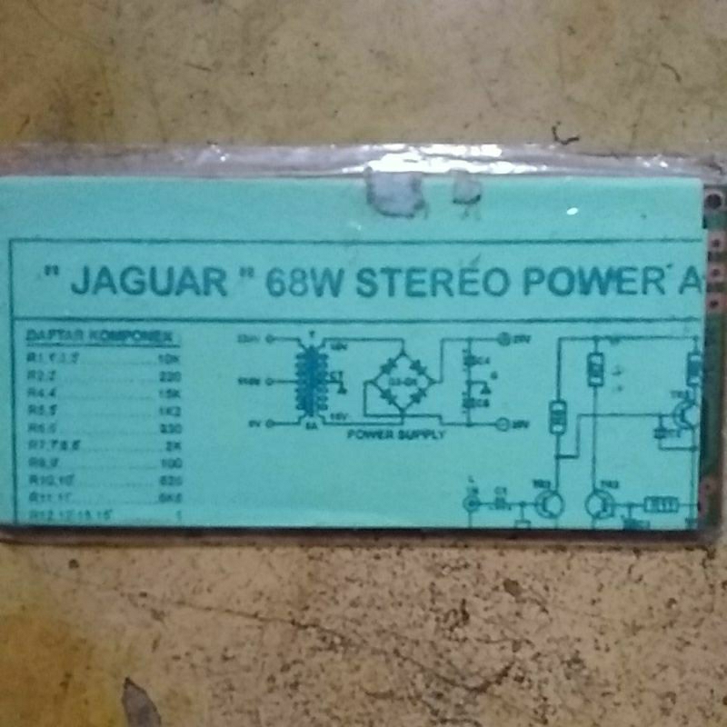 Jual Pcb Jaguar 68w stereo power amplifier | Shopee Indonesia