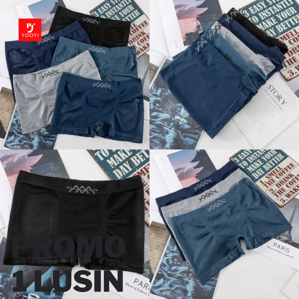Jual Yooyi Celana Dalam Pria Isi 6 / 12 Pcs 1 Lusinan Dewasa Boxer ...