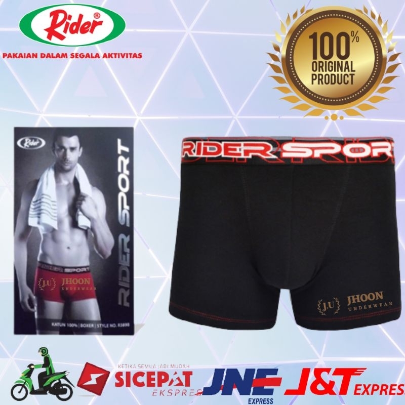 Jual Boxer Rider Sport R389B, bahan nya halus dan nyaman digunakan 100% ...