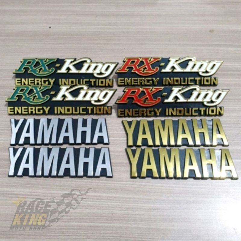 Jual Logo Emblem RX King YAMAHA Emblem Timbul 3D Kap Box Cover Aki ...