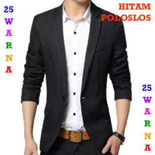 Jual Warna Warni Jas Cowok Blazer Pria Hitam Polos Los Black Tuxedo