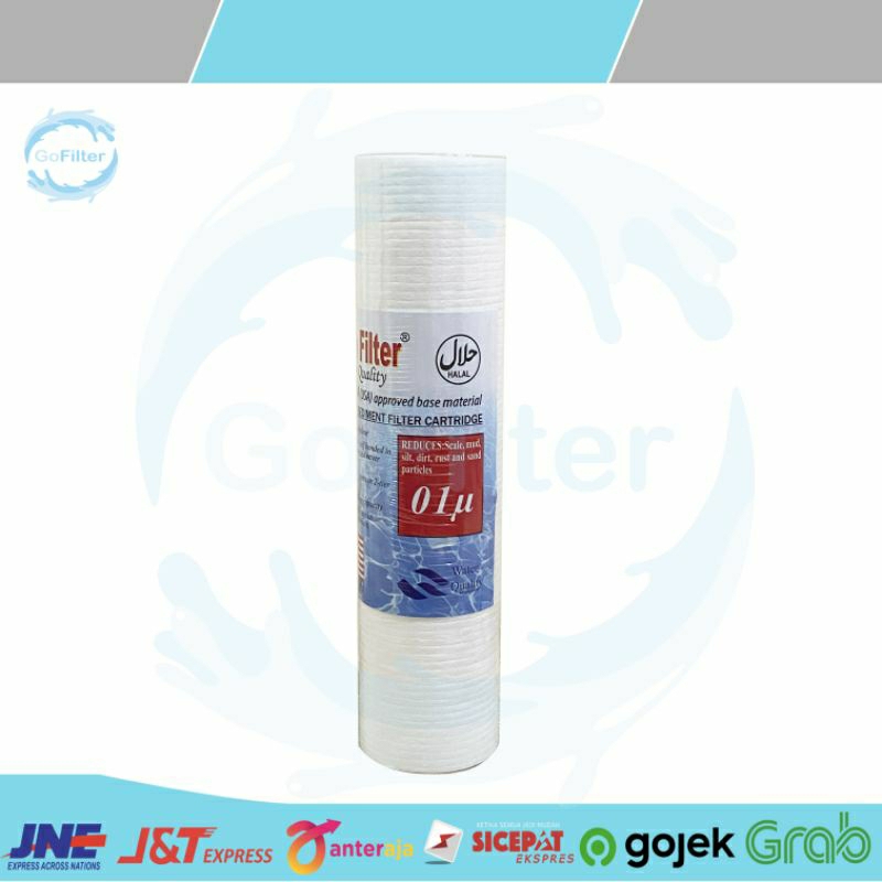 Jual PP FILTER AIR NANO NANOTEC 10 INCI 10” 01 MICRON / SPUN SARINGAN