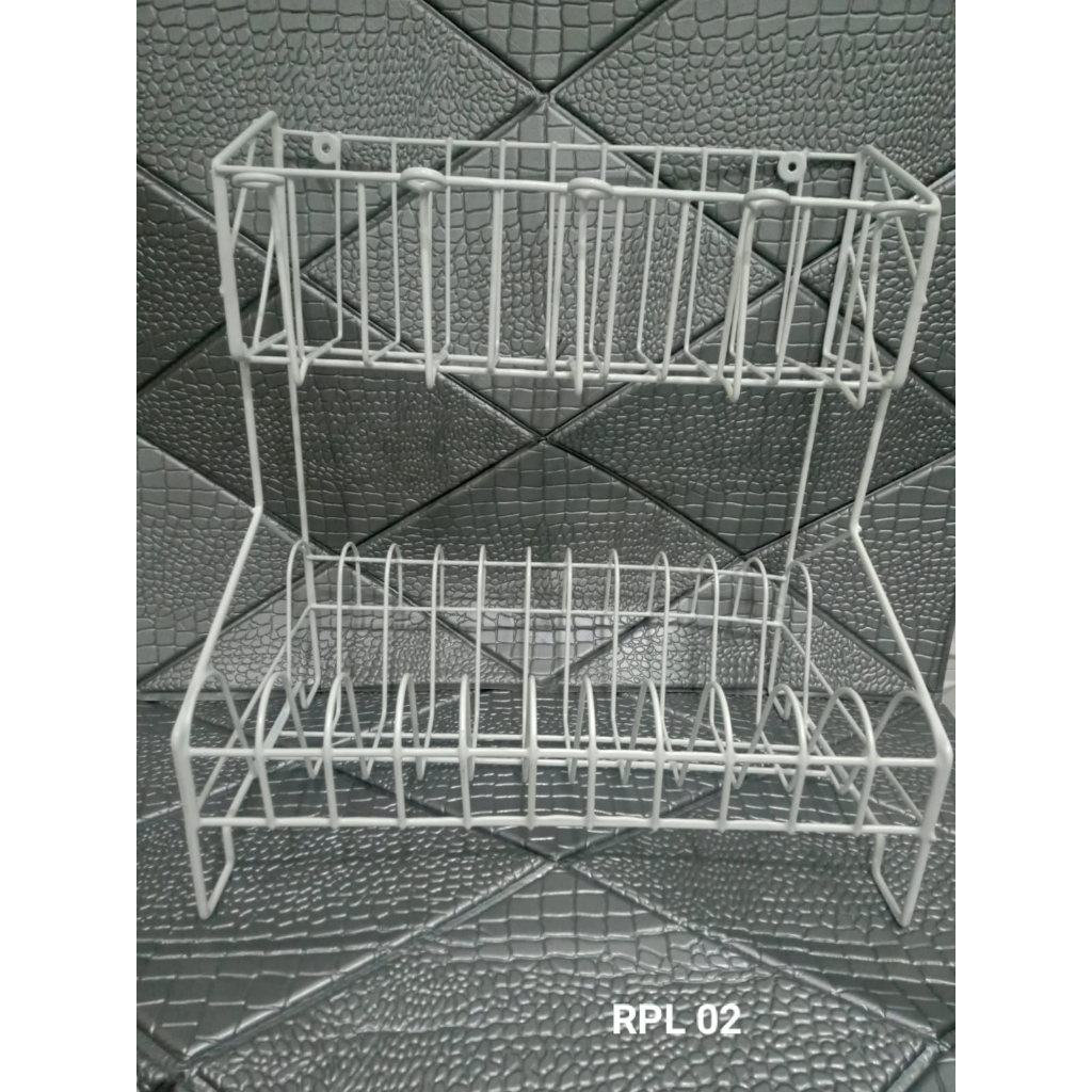 Jual Rak Piring RPL Besi Tray Besi Susun 2 Serbaguna Cantolan Gelas ...