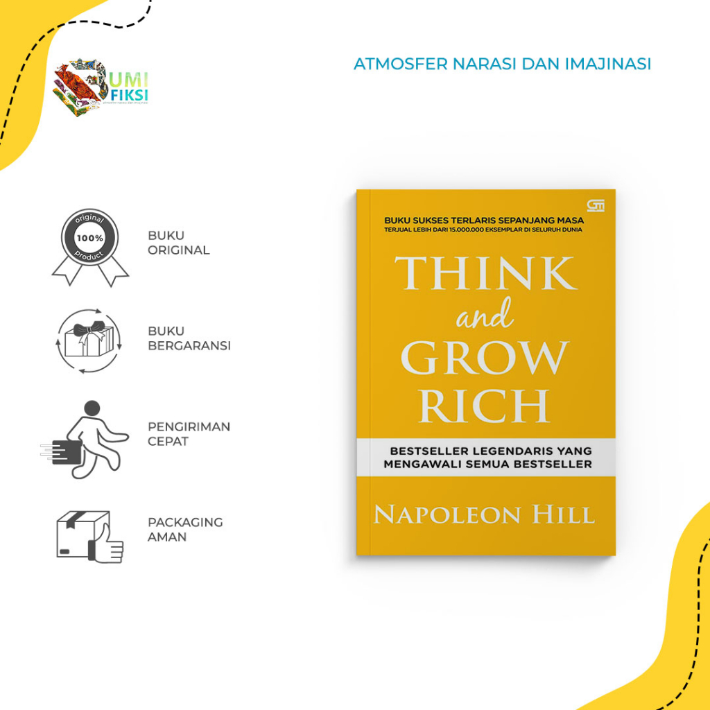 Jual Buku Think And Grow Rich Napoleon Hill Gramedia Pustaka Utama