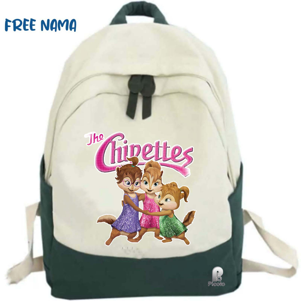 Jual TAS RANSEL BACKPACK ANAK SEKOLAH MOTIF KARAKTER THE CHIPETTES ...