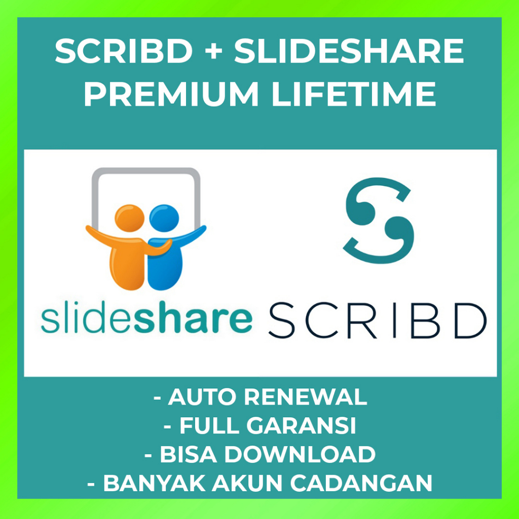 Jual Scribd + Slideshare Premium Lifetime | Shopee Indonesia