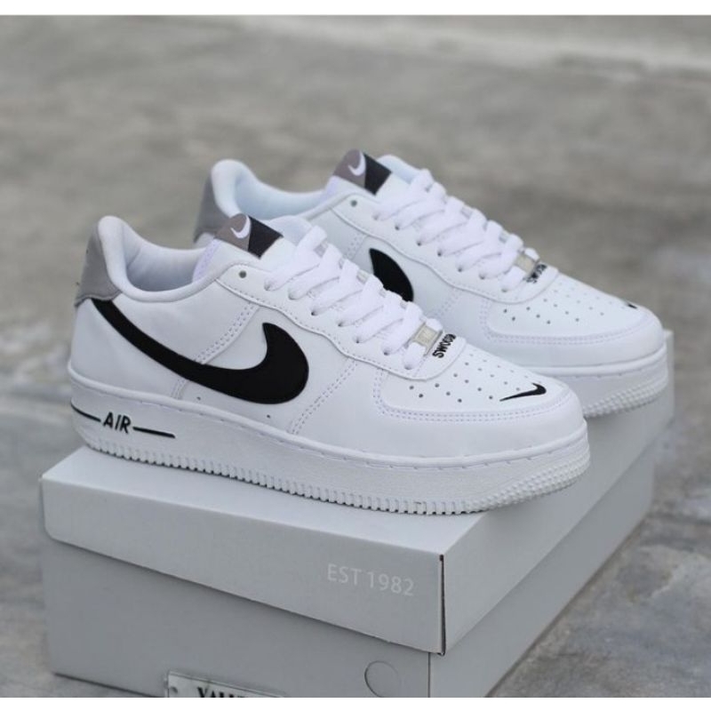 air force 1 grey swoosh