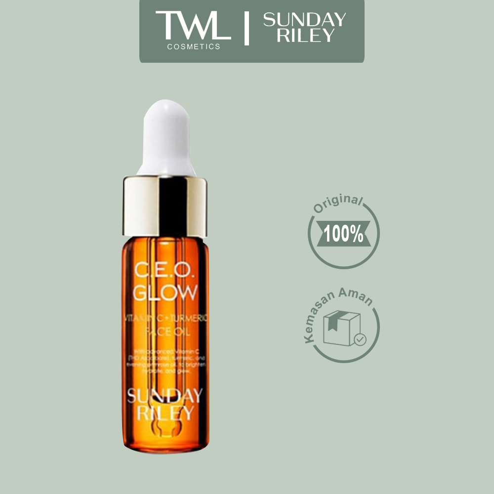 Jual Sunday Riley C.E.O. Glow Vitamin C + Turmeric Face Oil **Travel ...