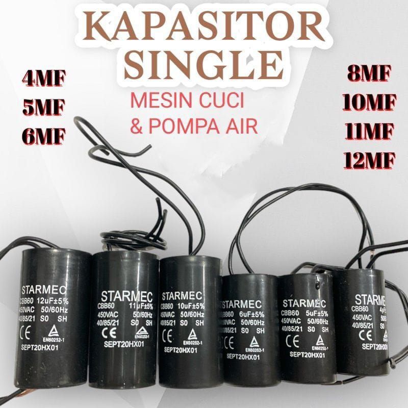 Jual Kapasitor Uf Uf Uf Uf Uf Uf Mikro Capasitor Mesin Cuci Pompa Air Kabel