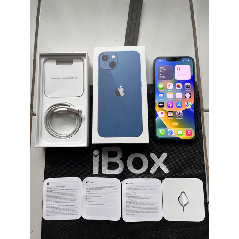 Jual Iphone 13 128gb Ibox Blue Masih Garansi Panjang | Shopee Indonesia