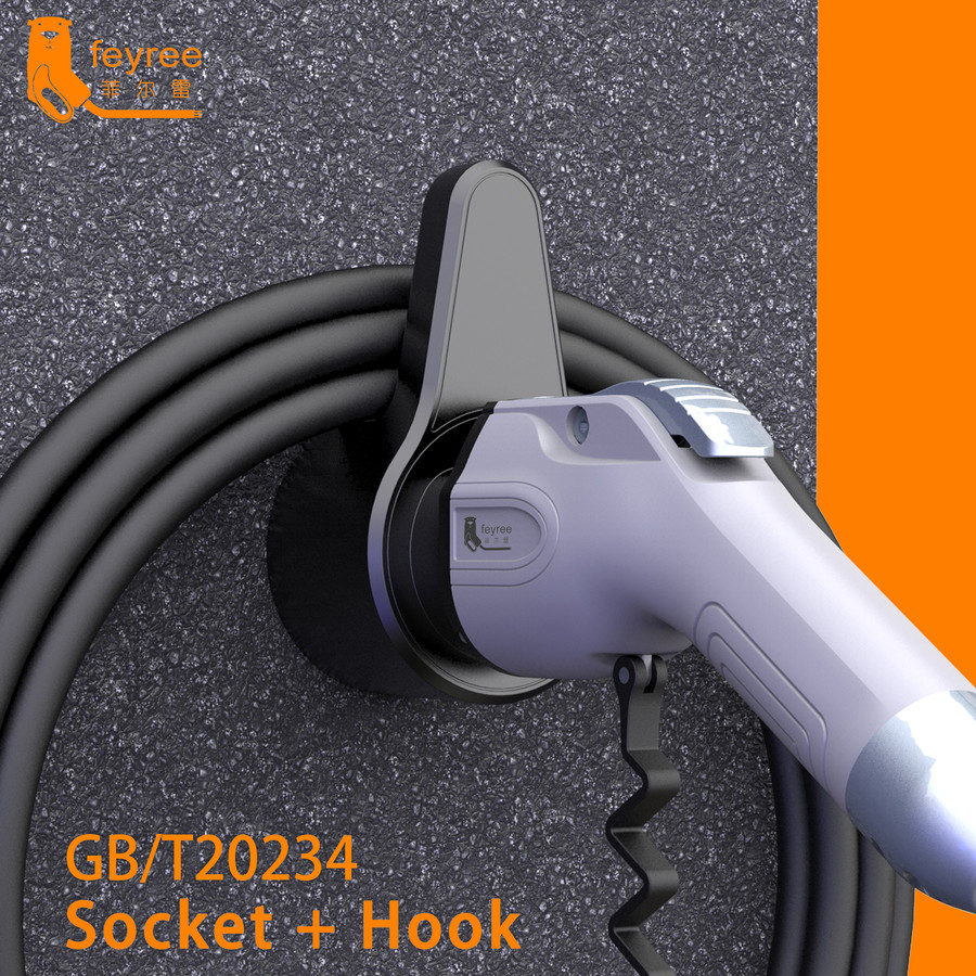 Jual Feyree EV Charger Holder Holster GB/T Type 2 Mobil Listrik Cable
