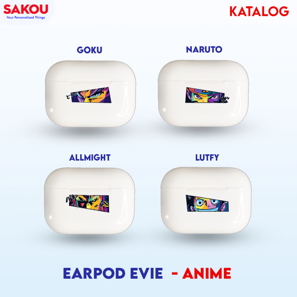 Jual Sakou Katalog Earpod Evie Anime Naruto lutfy Earpods Earphone ...