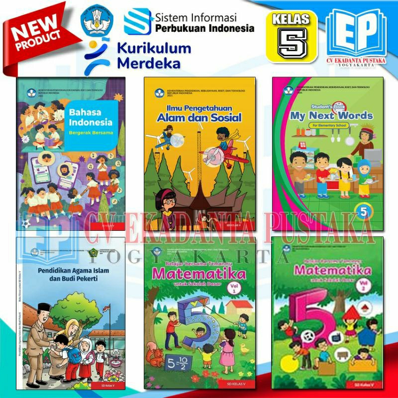 Jual Buku Paket SD Kelas 5 Kurikulum Merdeka | Shopee Indonesia
