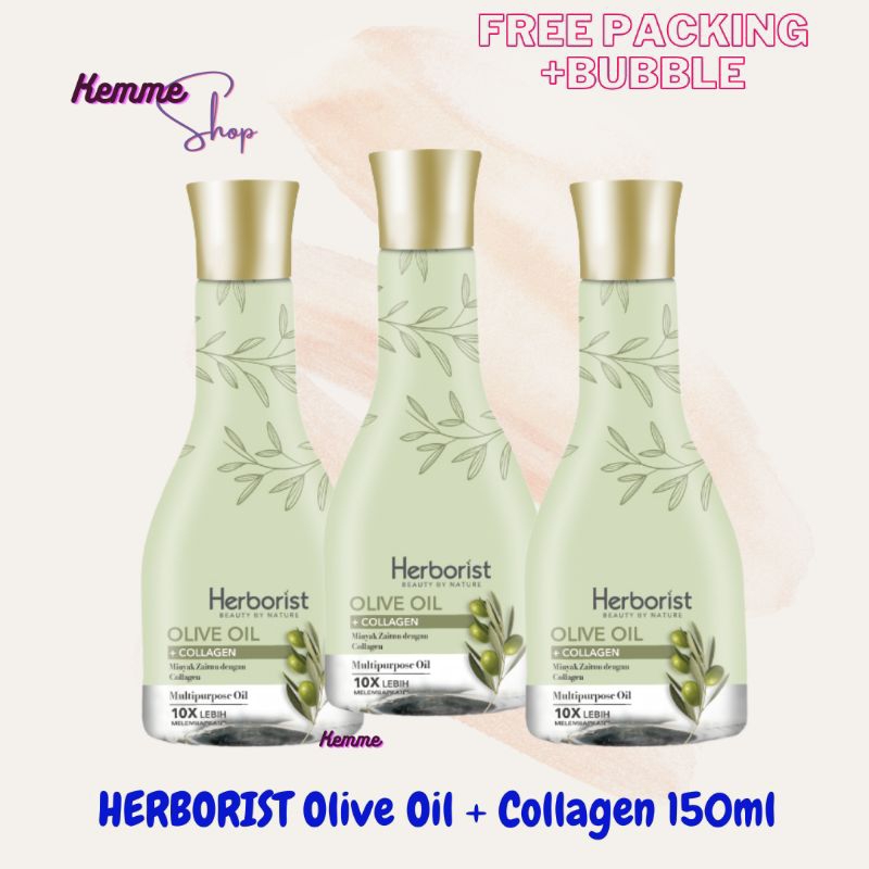 Jual READY! HERBORIST Olive Oil 150ml + Collagen/Minyak Zaitun