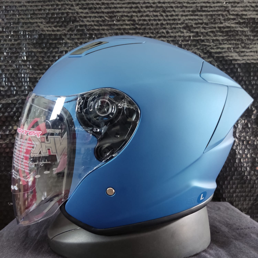 Jual Helm Nhk R Elite Solid Dark Blue Doff Half Face Nhk Elite