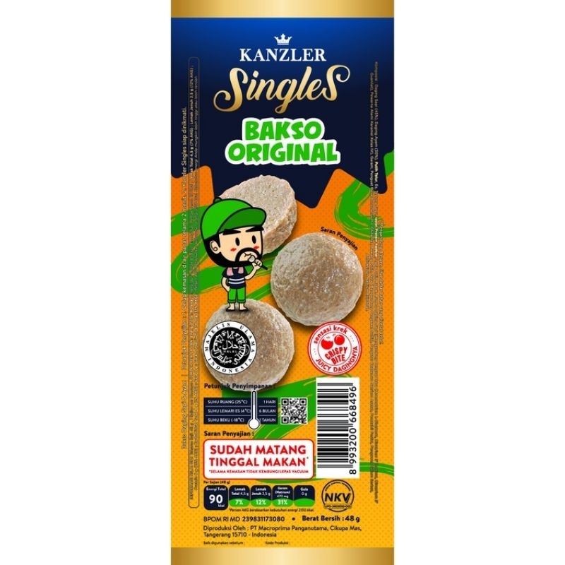 Jual 1 BOX ISI 12 PCS KANZLER SINGLES BAKSO ORIGINAL | Shopee Indonesia