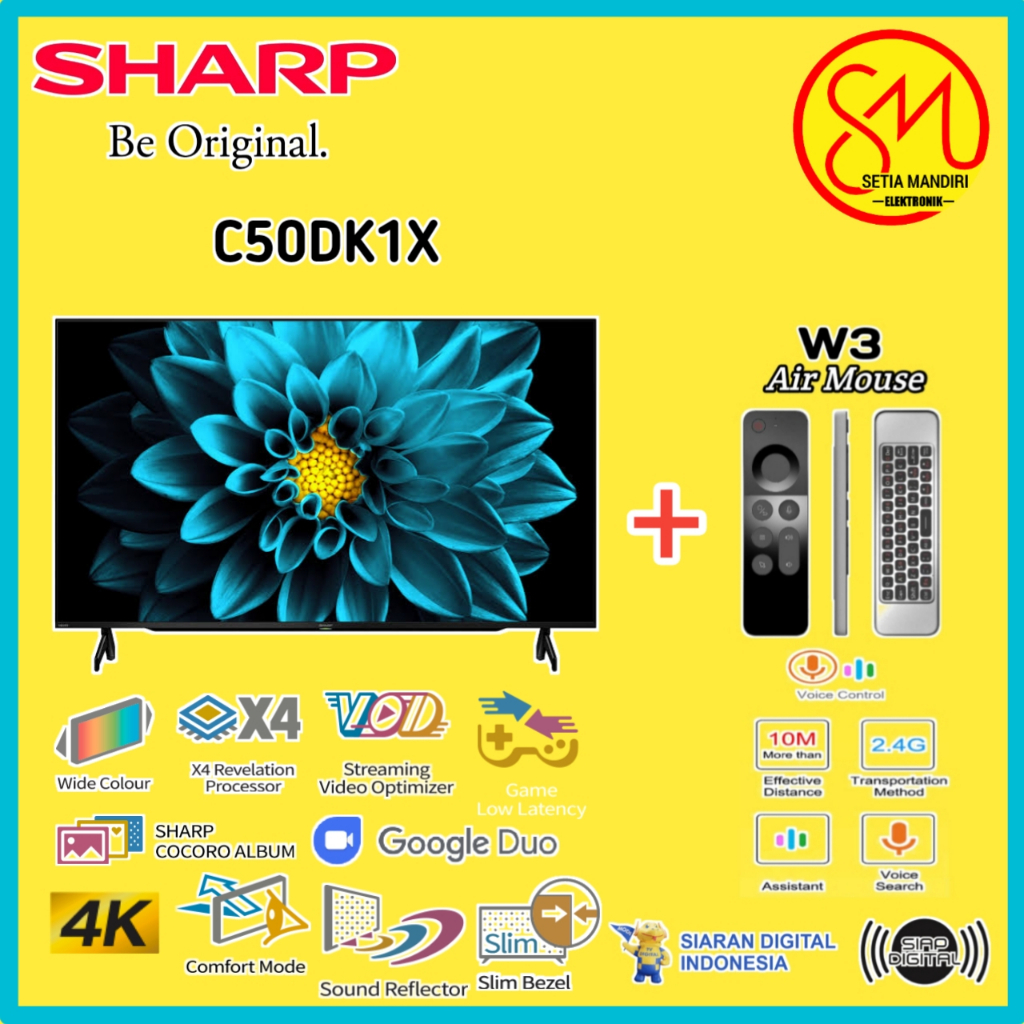 Jual SHARP Android TV UHD 4K 50 inch 4TC50DK1I 4T 50DK 50DK1 C50DK1