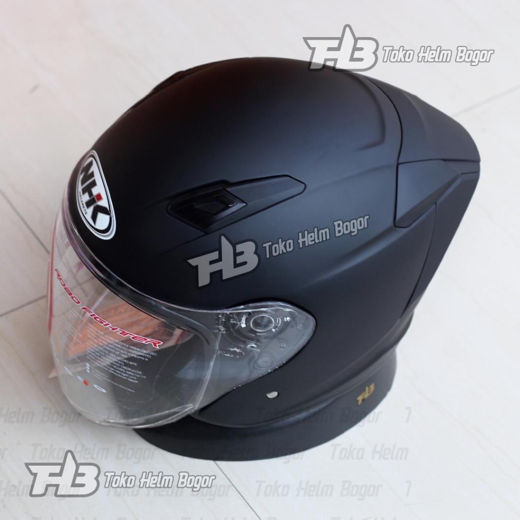 Jual NHK R1 Elite Solid BLACK DOF | Shopee Indonesia