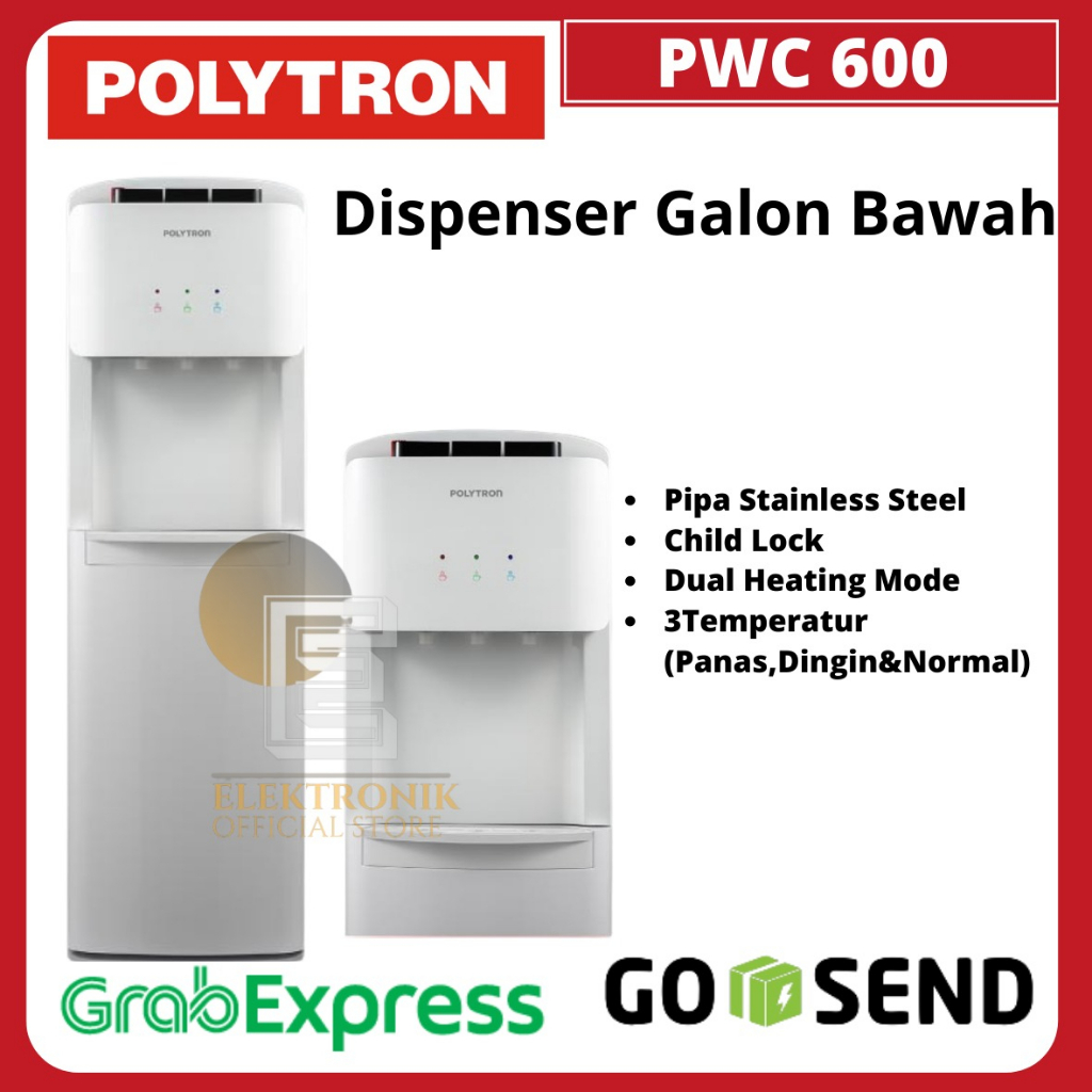 Jual Polytron Dispenser Galon Bawah Pwc Pwc Pwc Dispenser Hot Cool Dispenser Galon