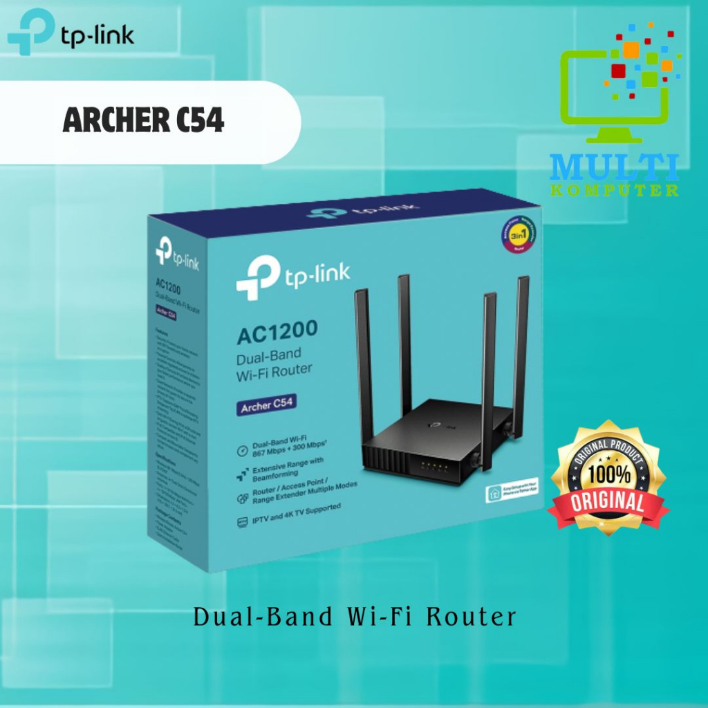 Jual Tp Link Archer C54 Ac1200 Dual Band Wi Fi Router Shopee Indonesia 