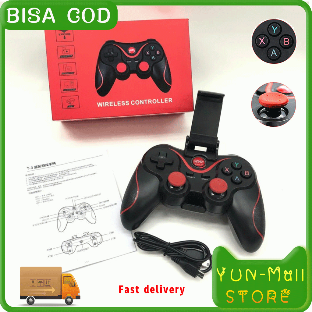 Jual YUN Mall X3 Gamepad Joystick Bluetooth Plus Holder HP X3