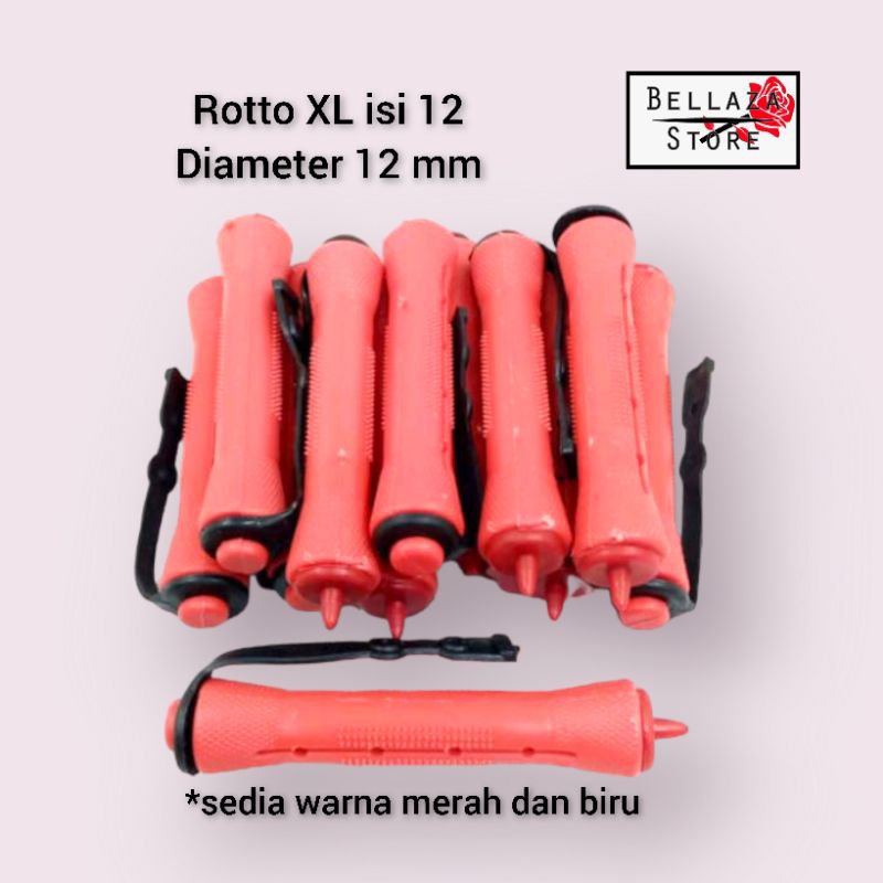 Jual Rotto Keriting Karet Hitam Besar isi 12 Ukuran XL / Roll Keriting ...