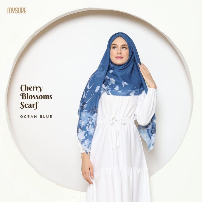 Jual Cherry blossoms scarf MYSURE Scarf MYSURE Scarf premium
