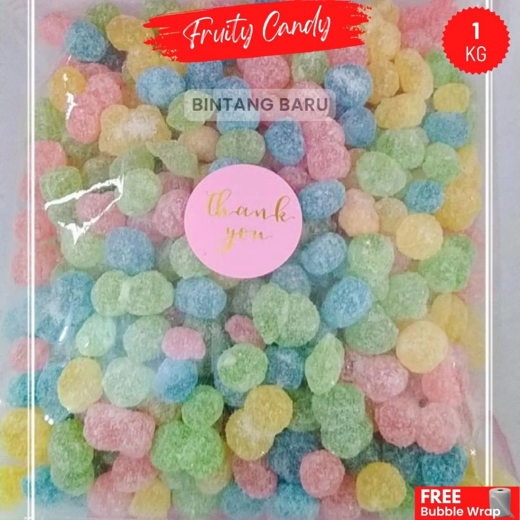 Jual Permen Viral Fruity Candy 1 Kg | Shopee Indonesia