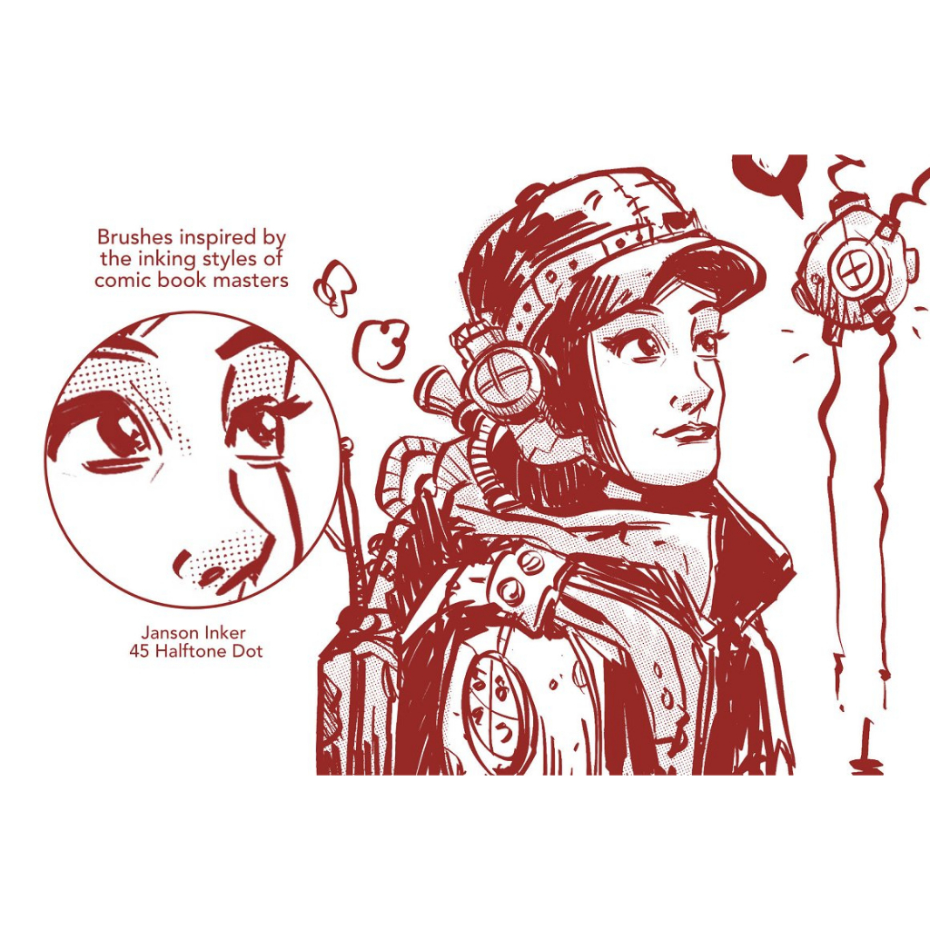 Jual Procreate Vintage Comic Ink Brushes | Shopee Indonesia