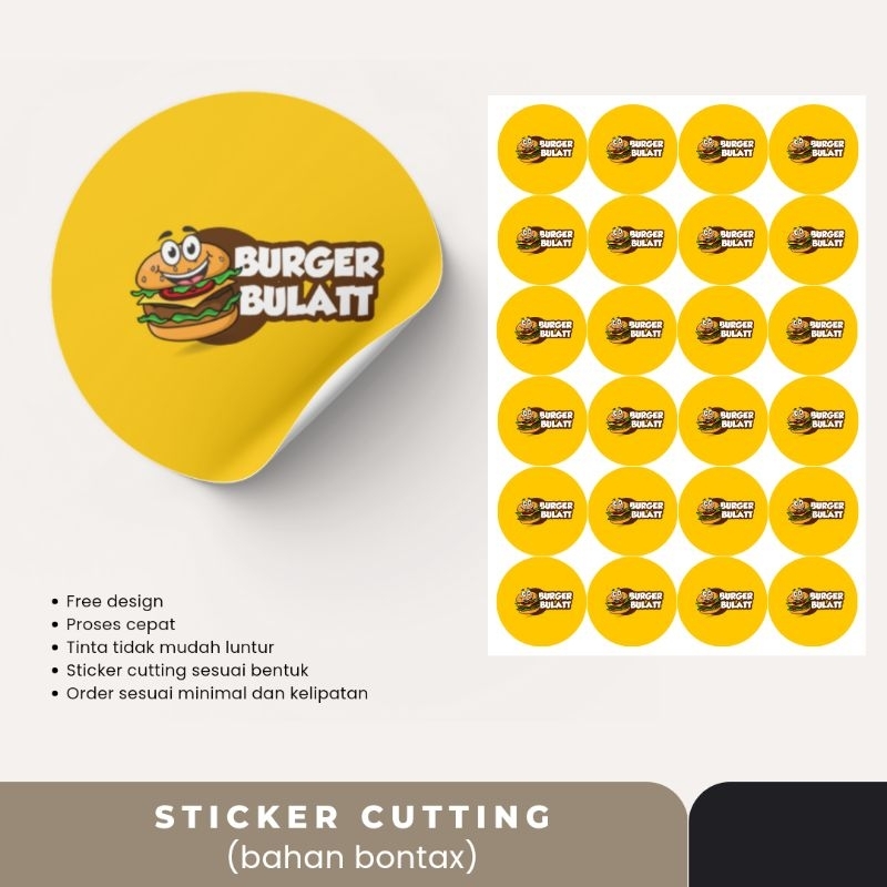 Jual CETAK STICKER MURAH CUTTING (BULAT ATAU SESUAI BENTUK) | Shopee ...